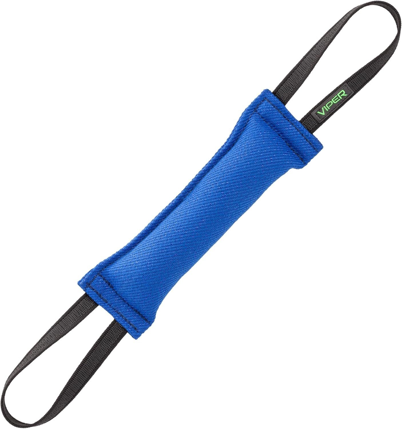 Viper Synthetic K9 Tug Toy Reward with Two Handles for Adult Dogs and Puppies. Ruber Handles, Blue, 12 X 2 image number 3