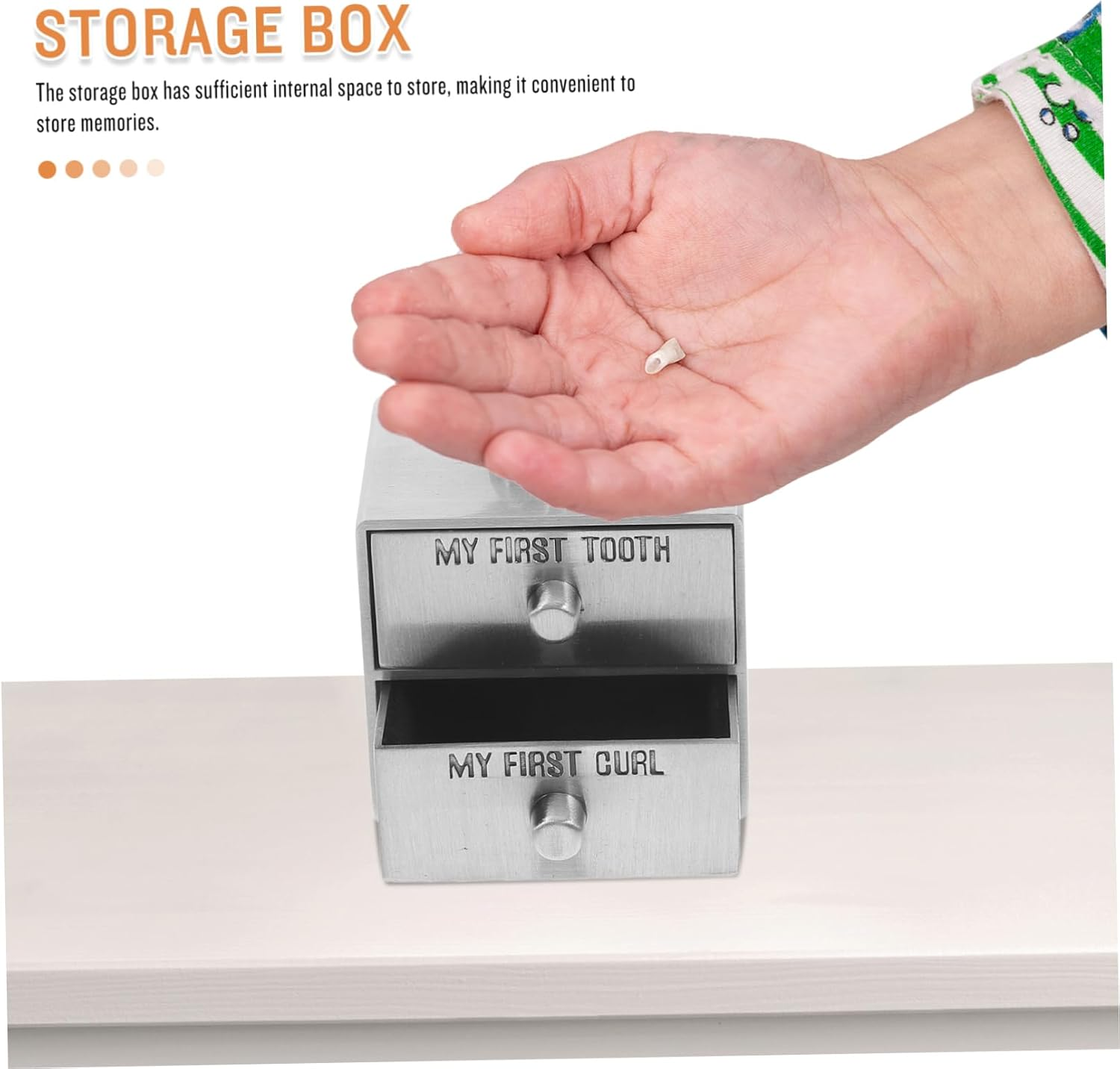 SHOWERORO Teeth Storage Box Tooth and Curl Box for Boys and Girls for Shower Boy image number 2