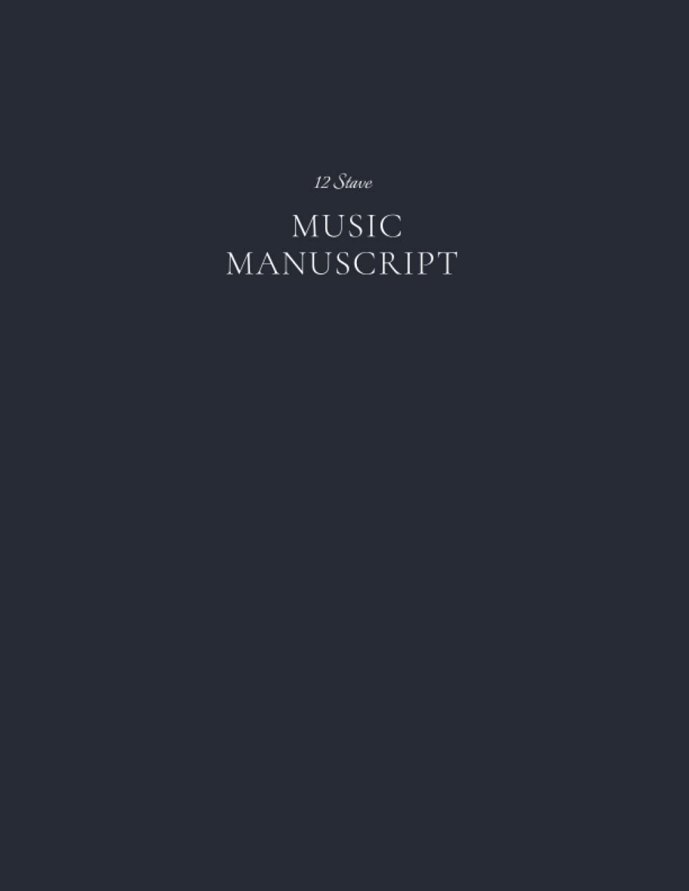 Music Manuscript Notebook 12 Staves: Blank Music Manuscript Paper, 5-Line Music Staff Manuscript Notebook, 120 Pages, Large Size (8.5 X 11') image number 2