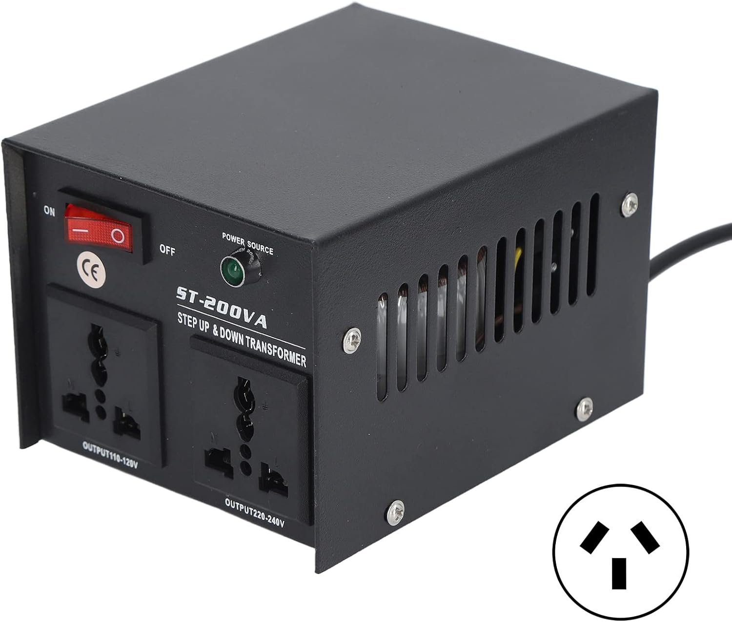 Voltage Transformer, Compact Watt Voltage Converter, Circuit Breaker Voltage Converter Transformer for Hair Dryer, Juicer, Rice Cooker, from To, To