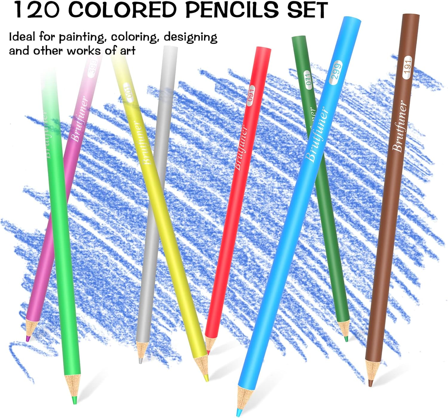 120 Count Coloured Pencils for Adult Coloring Books, Soft Core,Ideal for Drawing Blending Shading,Colouring Pencils Set Adults