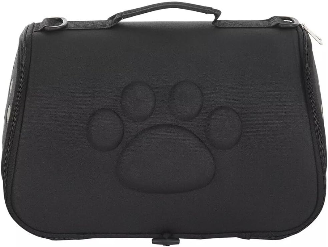 EVA Pet Travel Carrier Bag for Cats and Dogs | Breathable Portable Pet Shoulder Bag | Lightweight Pet Carrier with Paw Print | Comfortable Pet Travel Crate