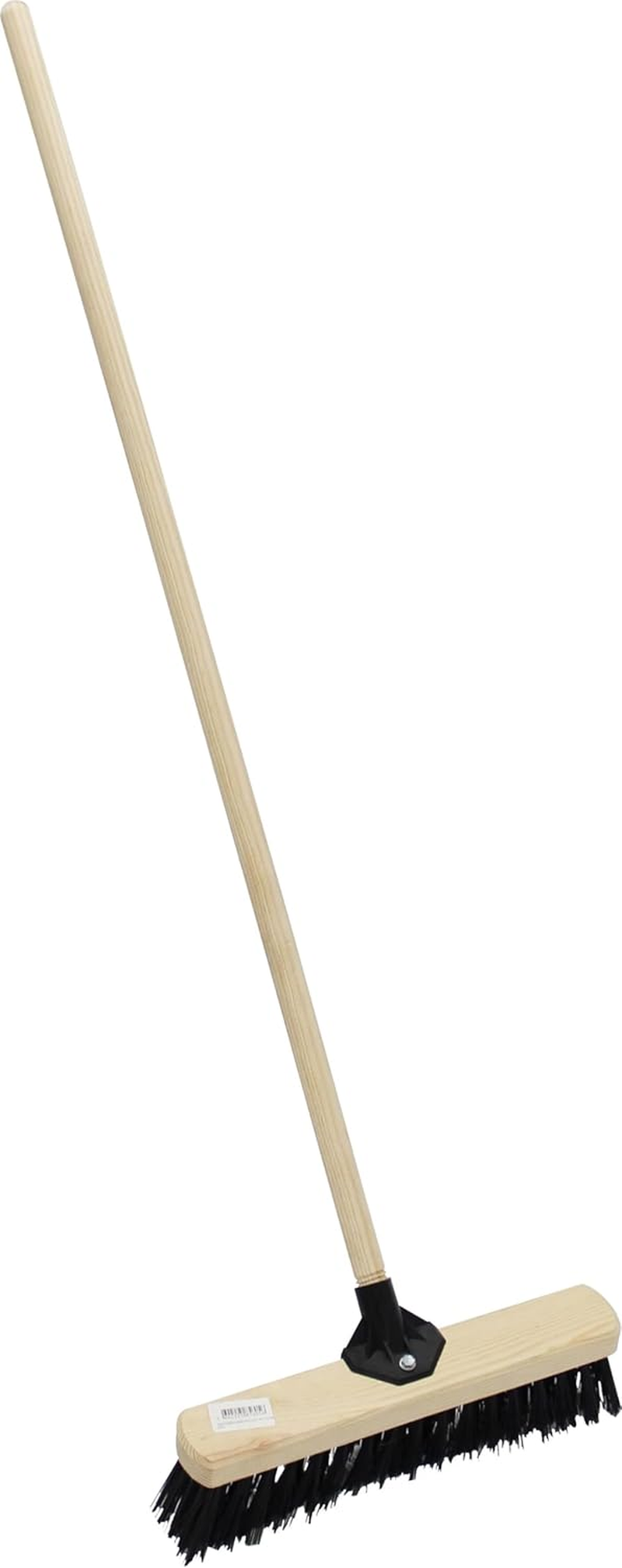 Brush - Nylon with 400 Mm Wooden Handle, Ideal for Cleaning and Finishing Work on Surfaces