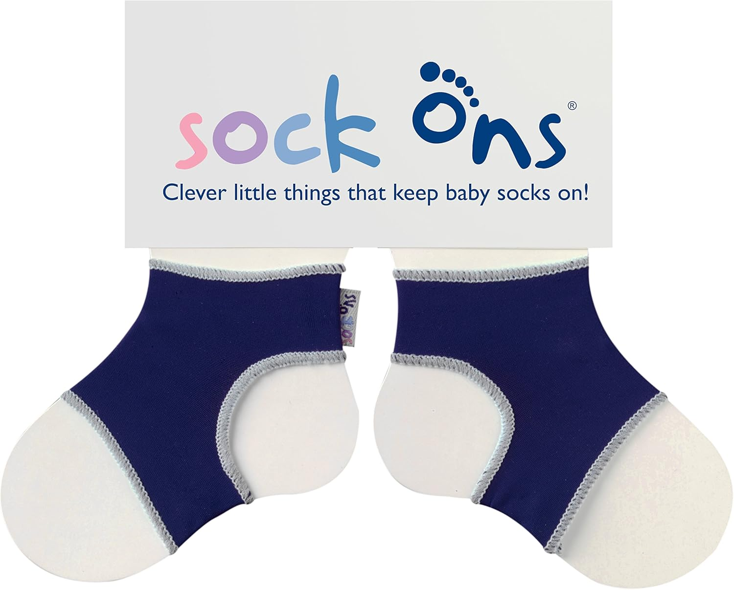 Sock Ons Sockons - Clever Little Things Baby Socks Large, Navy image number 4