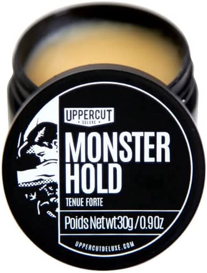 Uppercut Deluxe Monster Hold Pomade, Mens Pomade Medium Shine and Heavy Hold,Mens Hair Styling Product for All Styles for All Hair Types 30G