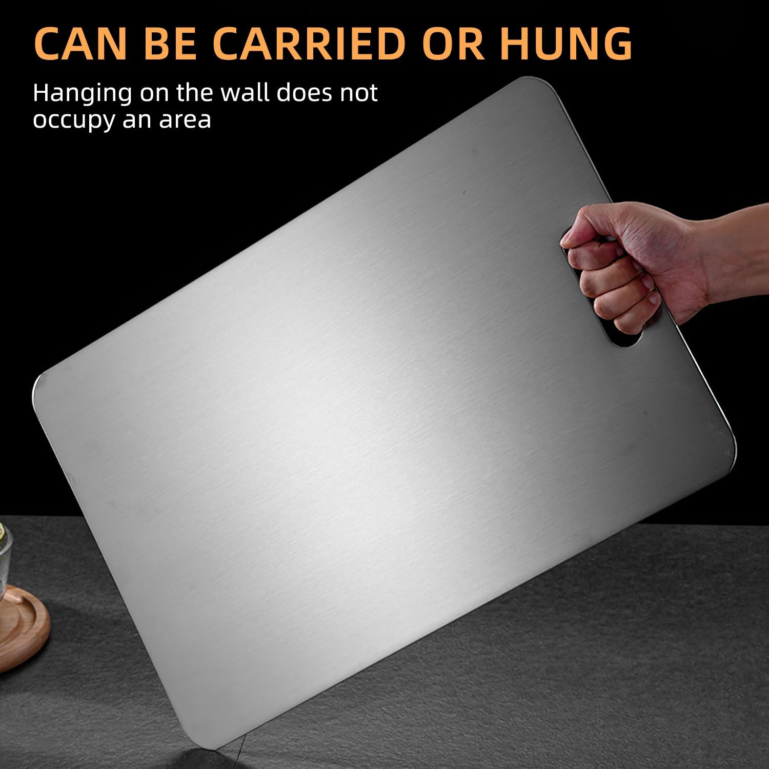 Stainless Steel Cutting Board, Cutting Boards, Mats & Sets Stainless Steel ​Food Grade Cutting Multi-Functional Thickened Anti-Mold Household Chopping Board Set (30 * 20) image number 2