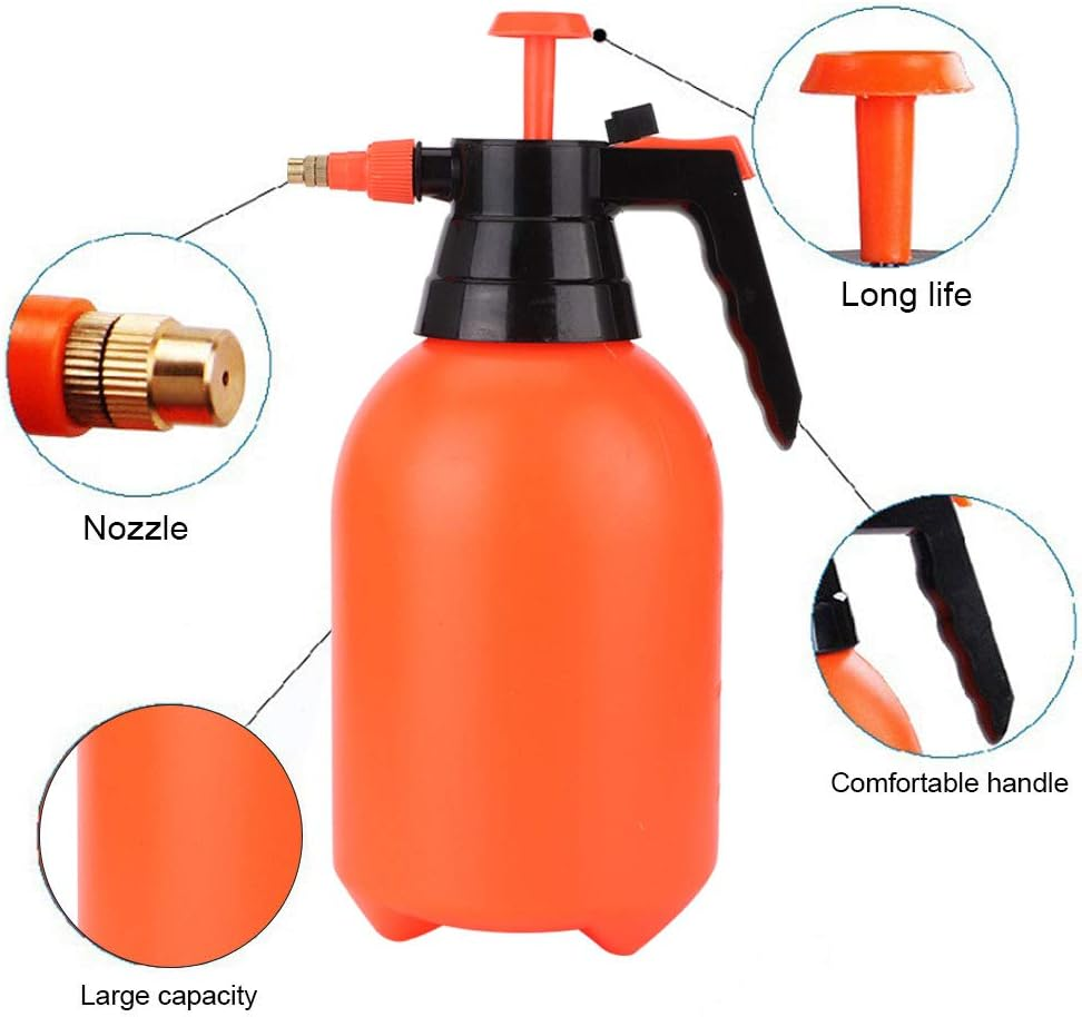 Adjustable Manual Pressure Garden Sprayer Bottle, 1-2L Watering Can for Plant Care and Outdoor Use image number 1