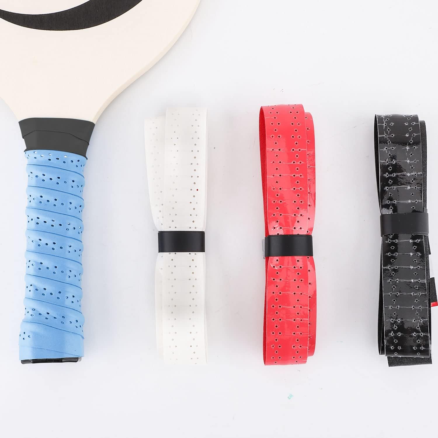 Savita 4Pcs Pickleball Paddle Grip Tape, Pickleball Racket Tape Tennis Racket Grip Tape Moisture Wicking Comfortable Replacement Grip Tape Handle Wrap for Pickle Ball Paddle Badminton image number 4