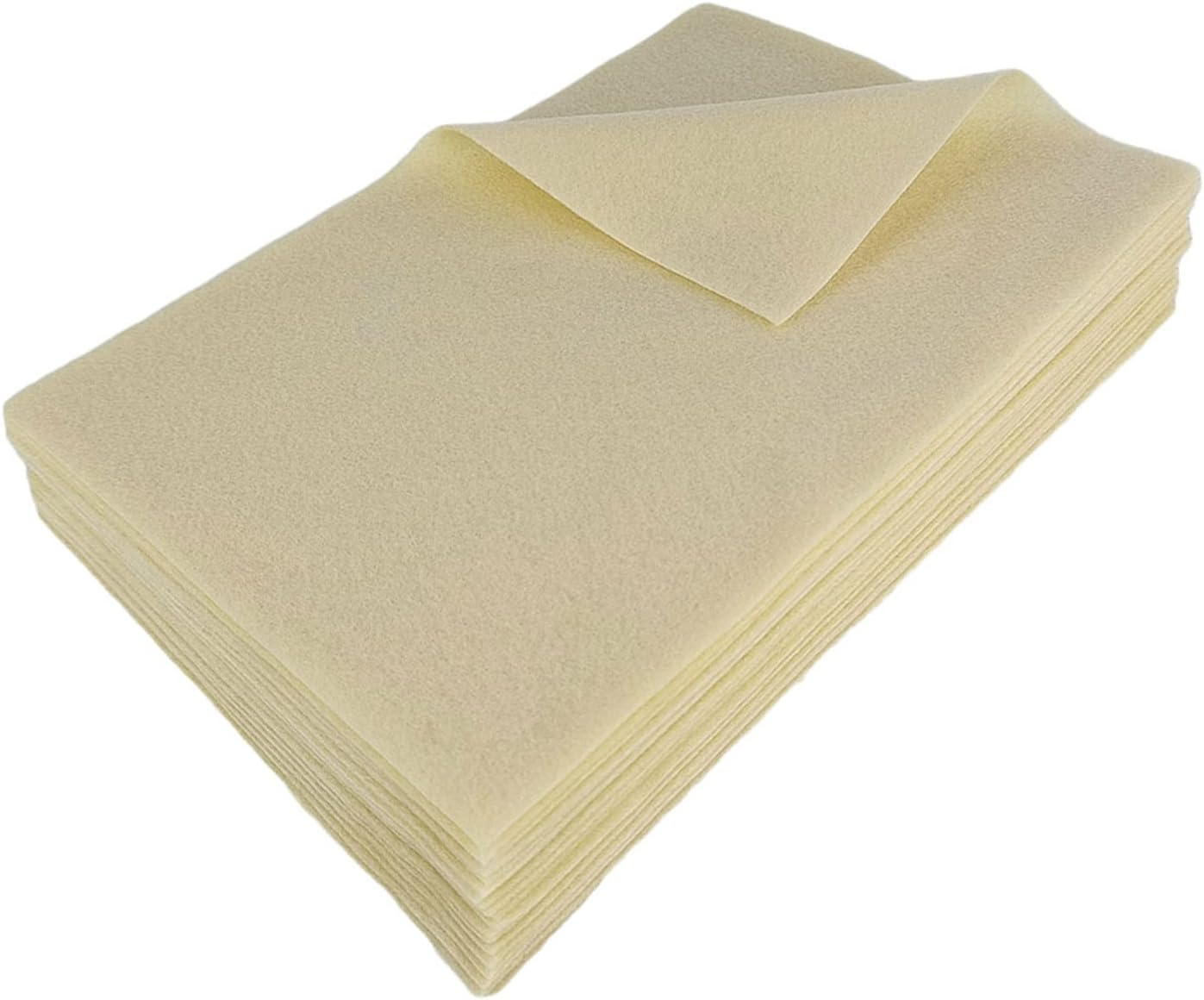 Jtnohx Color Felt, Soft Felt Sheets, 1.4Mm Thick 20X30Cm Handicraft Felt Fabrics for DIY and Sewing Projects (White)