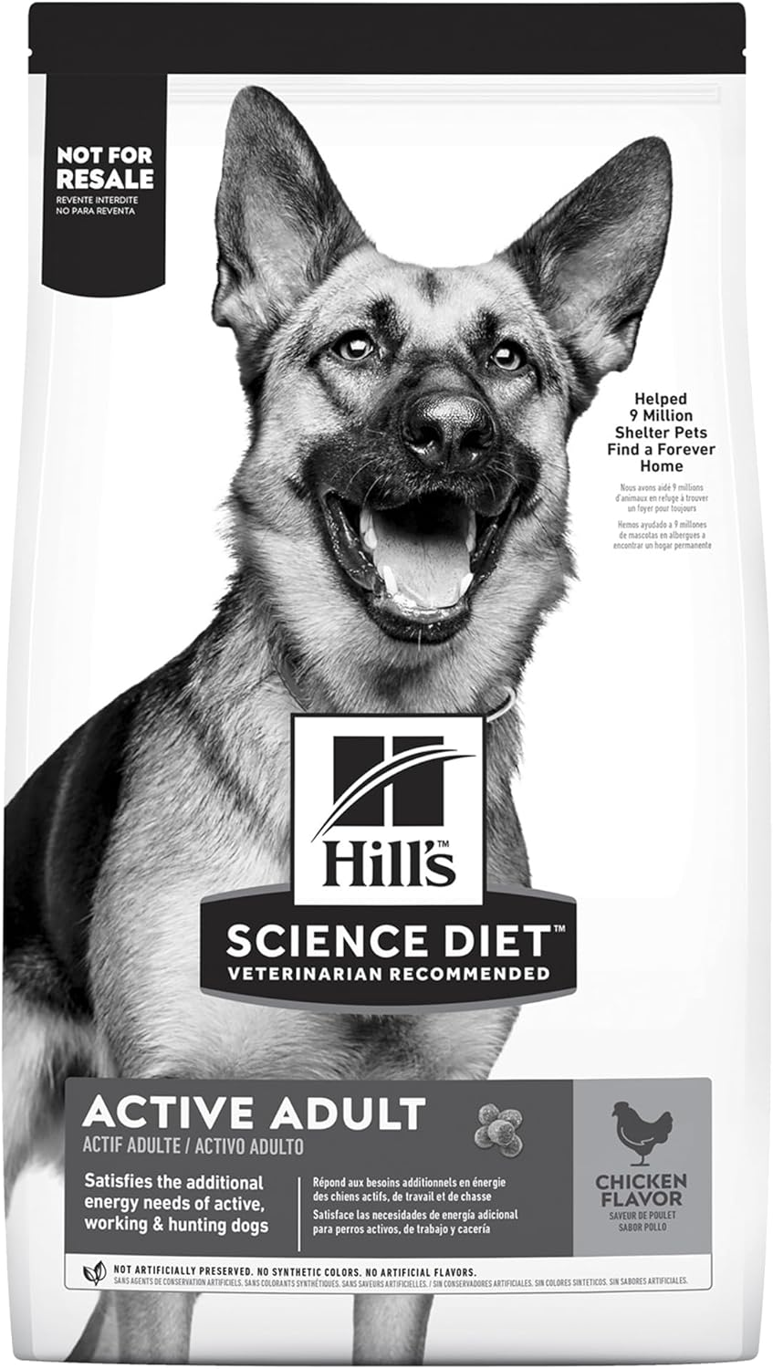 Hill'S Science Diet Adult Active, Chicken Flavour, Dry Dog Food, 20Kg Bag image number 3