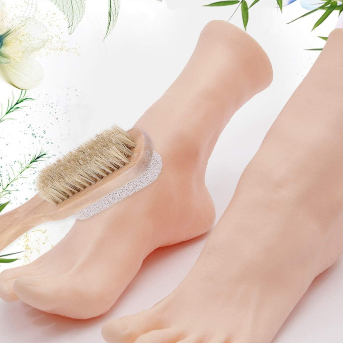 Baluue Double Sided Pumice Brush Pedicure Tools Foot File Callus Remover Exfoliator image number 4