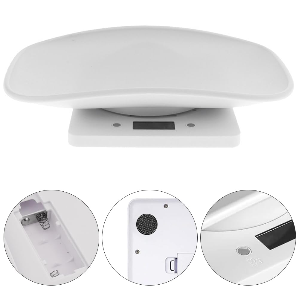 Pet Scale,Household Animal Balance with Soft Ruler,Multifunction Electronic Dog Scales,Measure Accurately Weight Steelyard,Kitchen Weigher,For Small Dogs,Cats,Crawl Pet image number 1