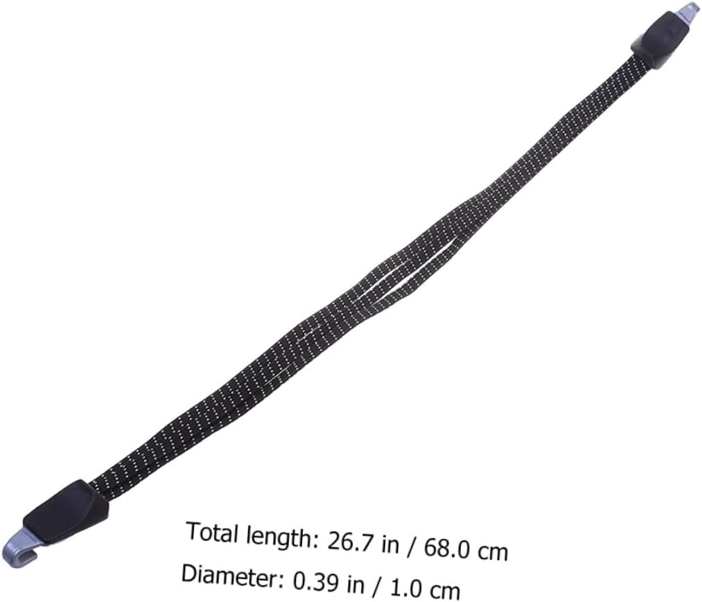 Happyyami 3Pcs Luggage Rope Straps Bungee Cords Hooks Elastic Cord for Secure Cargo Net image number 4