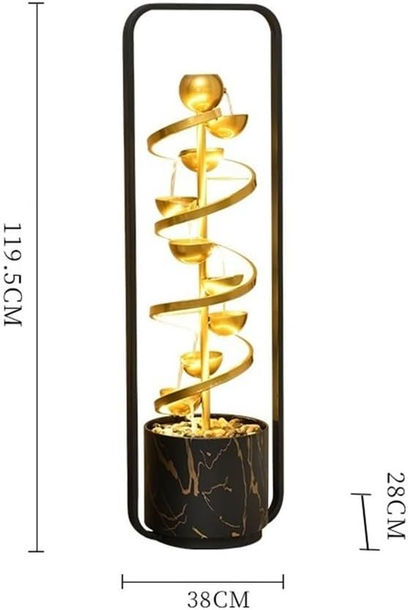 Outdoor Fountain Living Room Circulating Running Water Ornaments Light Luxury Modern Foyer Entrance Fountain Feature Floor Decoration image number 4