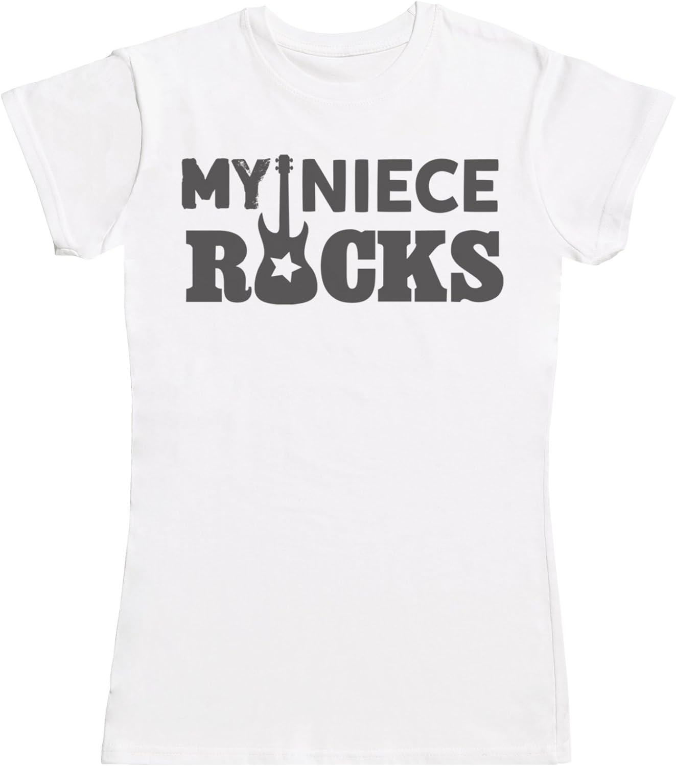 Zarlivia Clothing My Niece Rocks! - Matching Aunty Niece Gift Set - Womens T Shirt & Baby Bodysuit - White - Xx-Large & Newborn image number 3