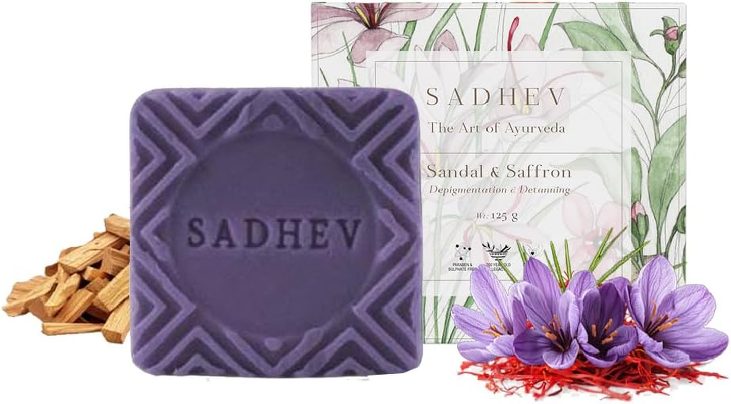 Sadhev - Depigmentation Bathing Bar - Sandal & Saffron image number 3