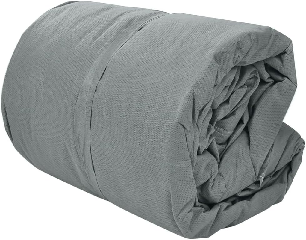 Vidaxl Durable Caravan Cover, Grey-Medium Sized for Indoor and Outdoor Use, UV Resistant and Waterproof, Non-Abrasive 3-Layer Fabric, Ideal for Long Caravans (Up to 6.09M) image number 5