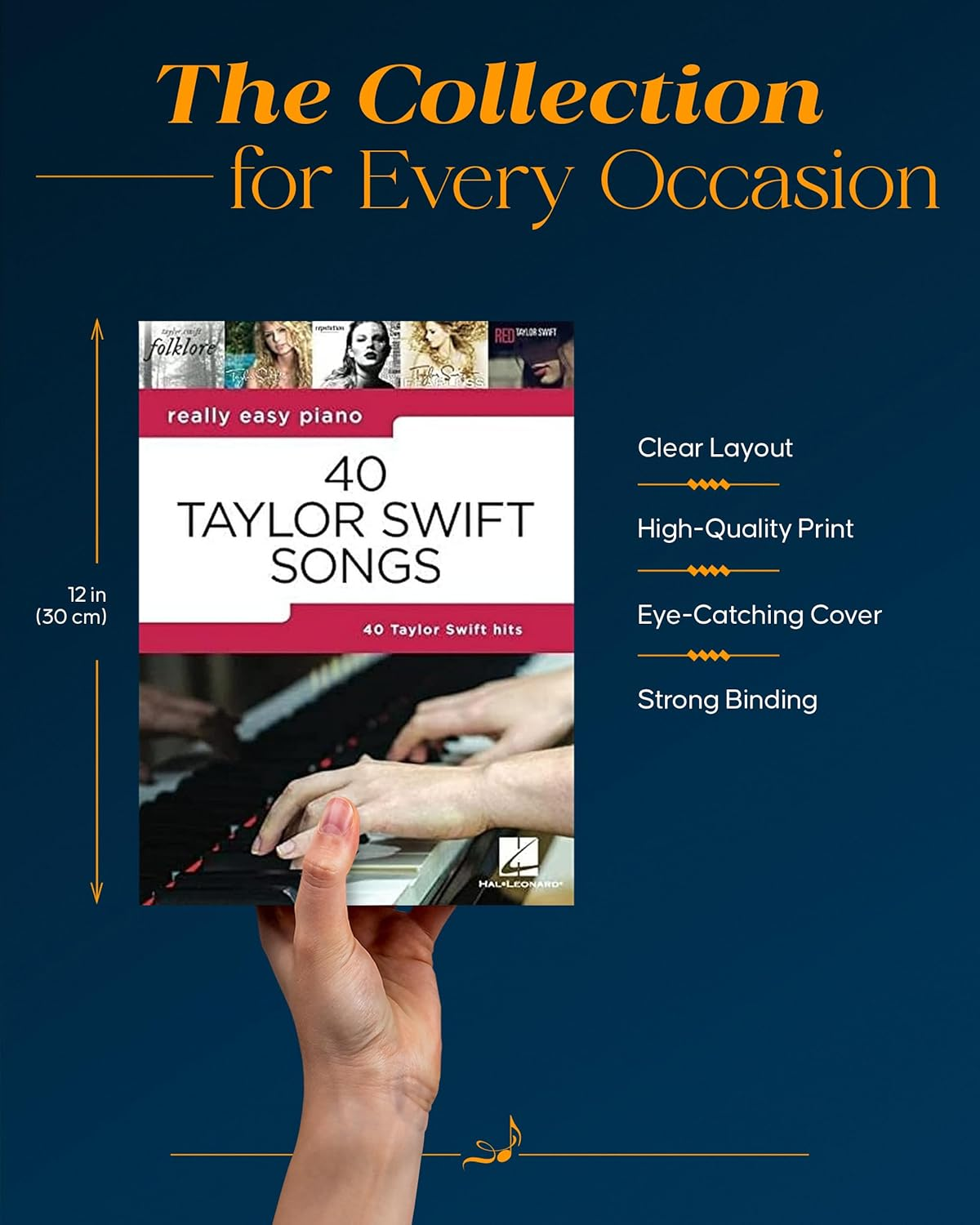 Hal Leonard Really Easy Piano 40 Taylor Swift Songs Book: Really Easy Piano Series