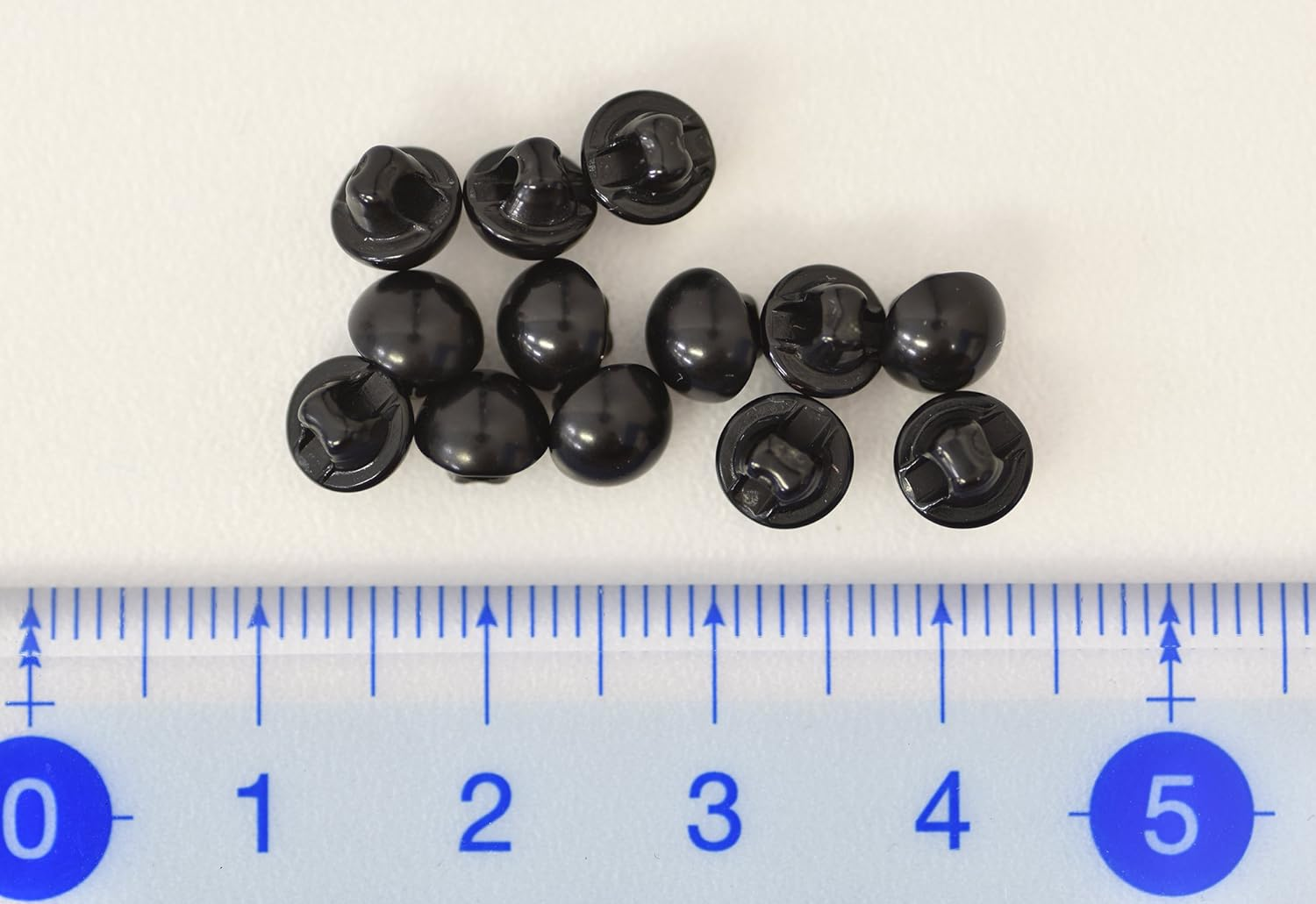NASKA Eye Buttons, 0.2 Inch (6 Mm), Pack of 200, Black