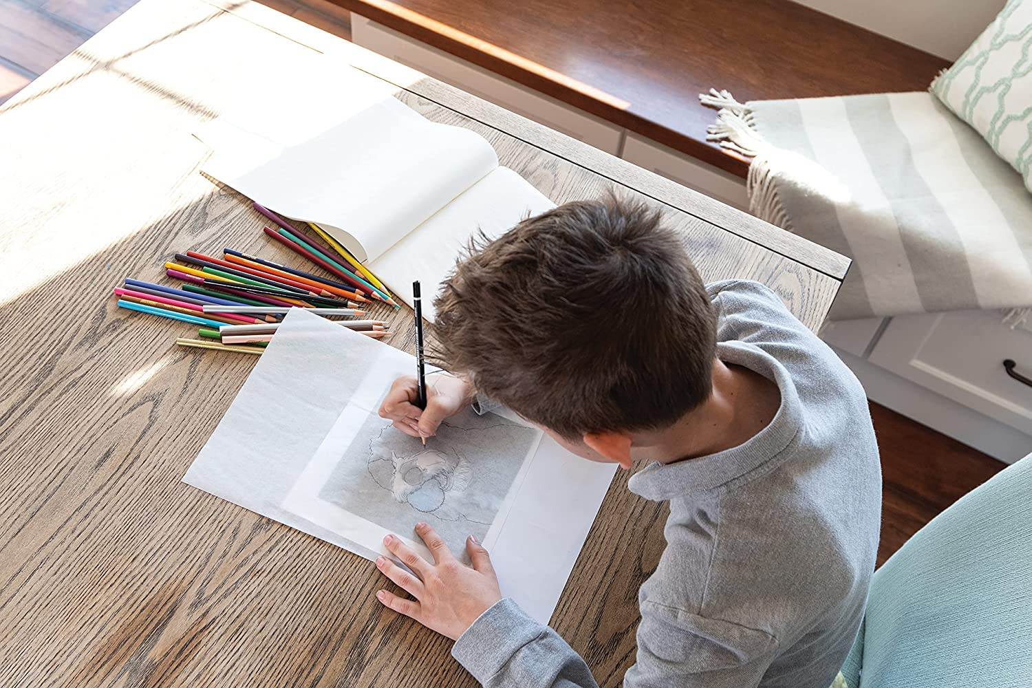 Pacon Ucreate Tracing Pad, White, 9" X 12", 40 Sheets