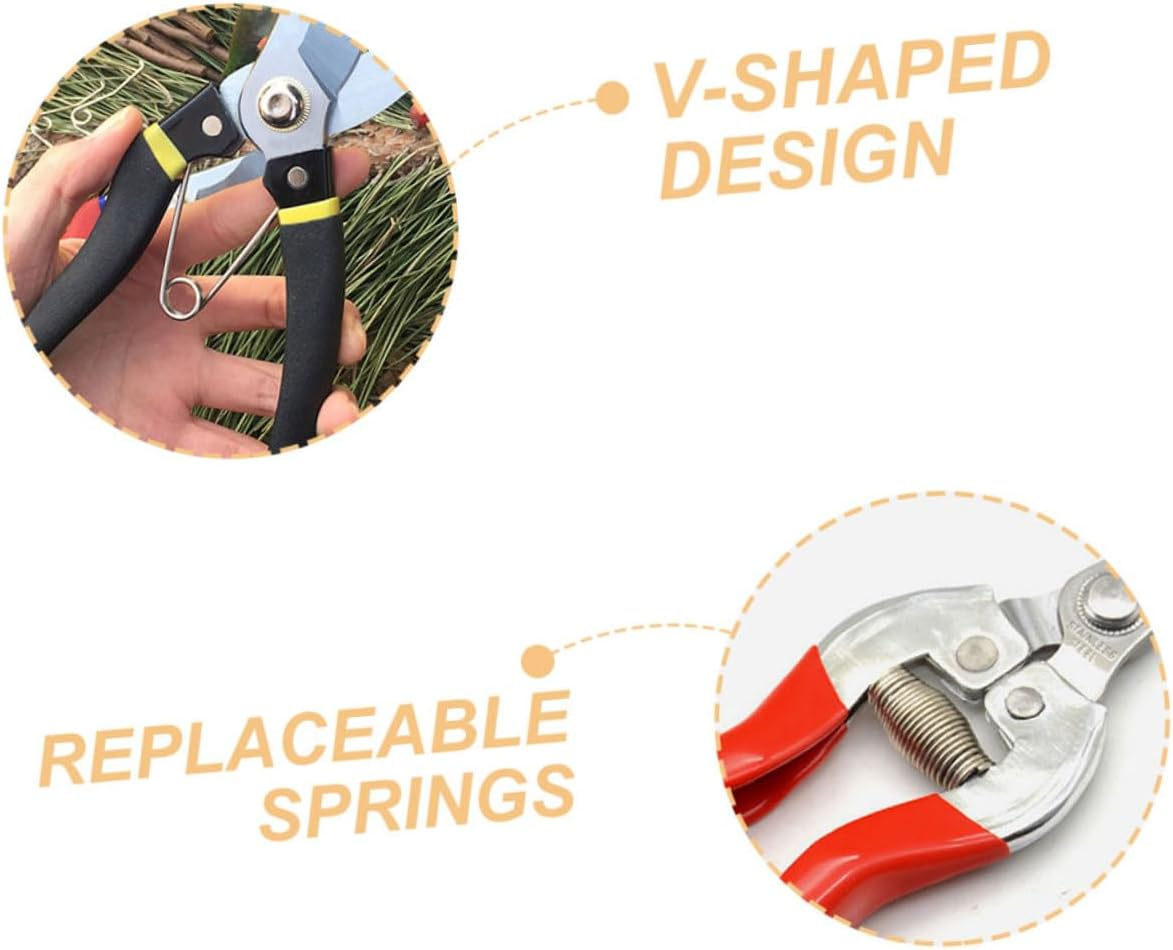 ORFOFE Pruner Metal Springs V-Shape Pruner Springs Replacement for Garden Supplies Pruning Shears image number 1