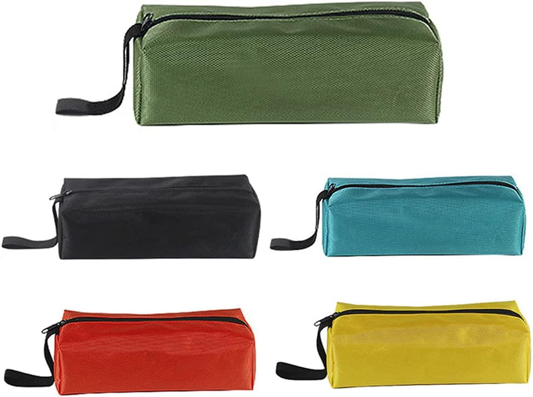 Maizoon Tool Bags 5 Pieces Set,Waterproof Oxford Canvas Zipper Storage Case,Multi-Purpose Hardware Screws Nails Drill Bit Metal Parts Repair Organizer Pouch,Uh04 image number 3