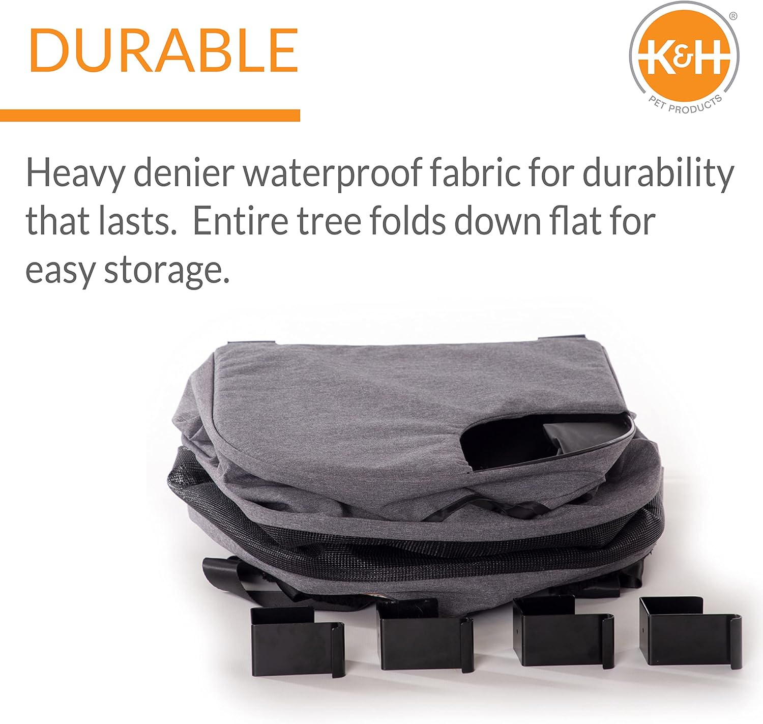 K&H Pet Products Hangin' Cat Condo Multi-Story Classy Gray 3 Story Condo image number 5