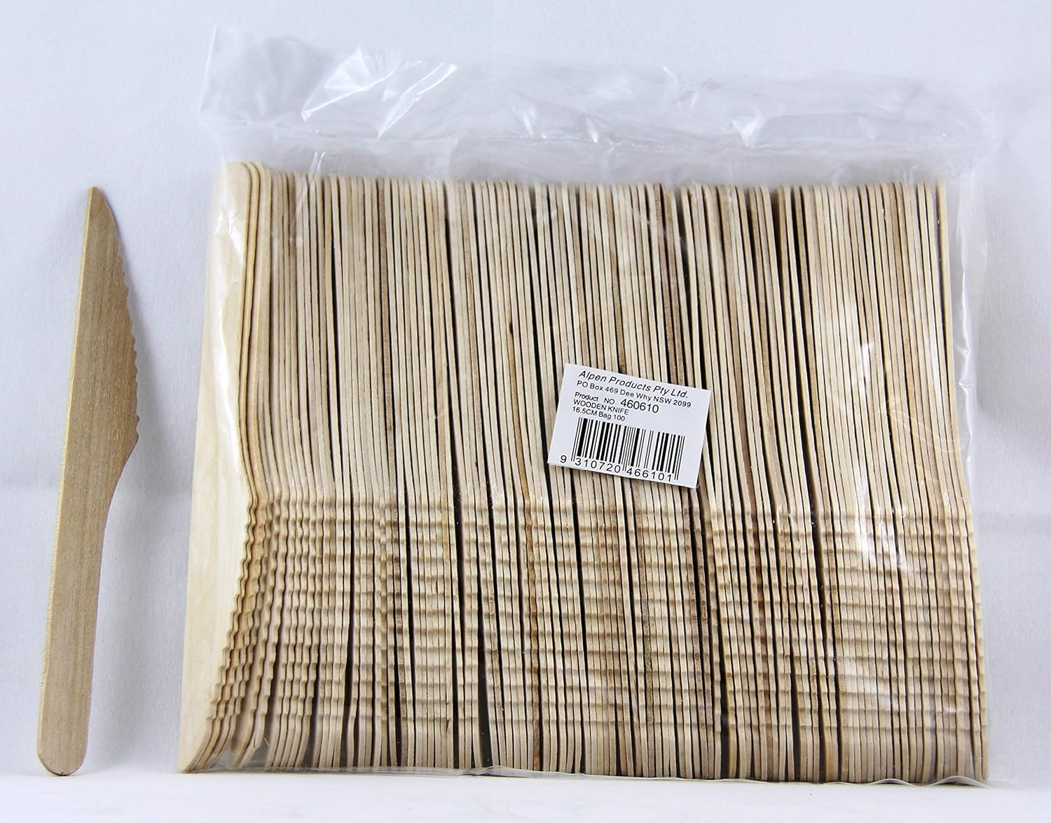 Catering Collection Wooden Knife 165Mm Bag100