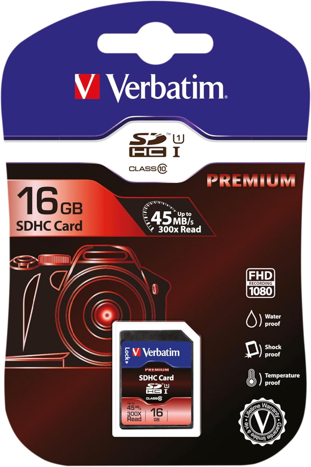 Verbatim SDHC, Black, 32 GB
