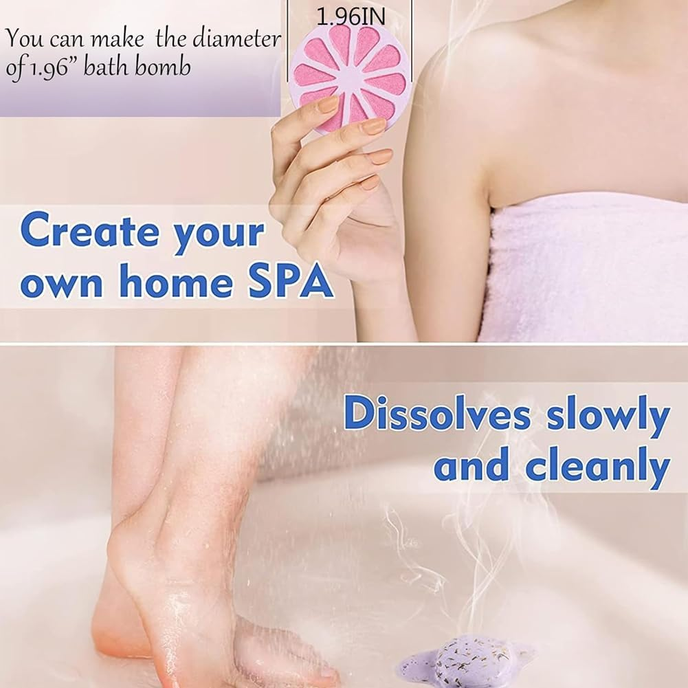 Mold Kit with a Set of Molds Shower Steamers,Shower Bomb Tools Mold & Bath for DIY Making image number 5