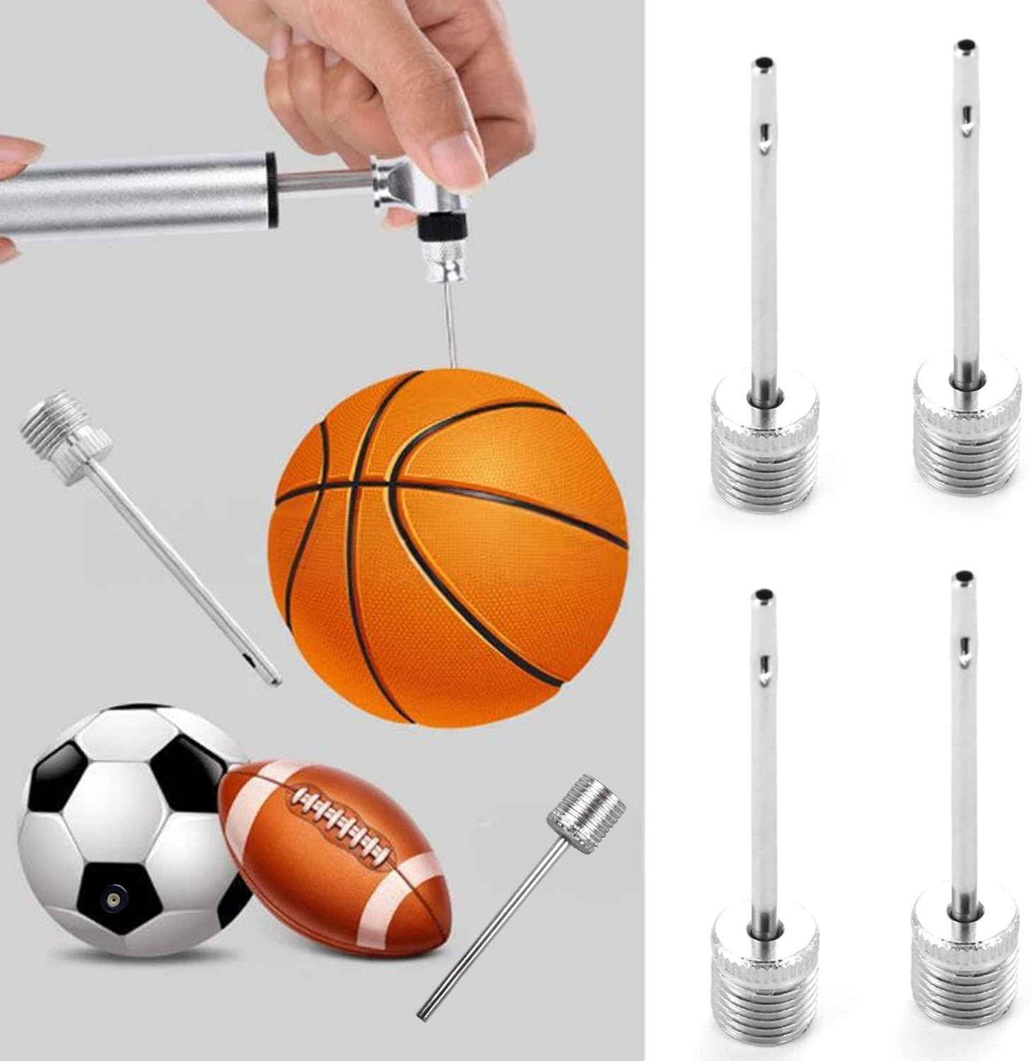 35 Pcs Stainless Steel Ball Pump Needles with Storage Box,Inflation Pump Accessories,Air Inflation Needles,Suitable for Basketballs, Footballs,Volleyballs and Other Sports Balls image number 6