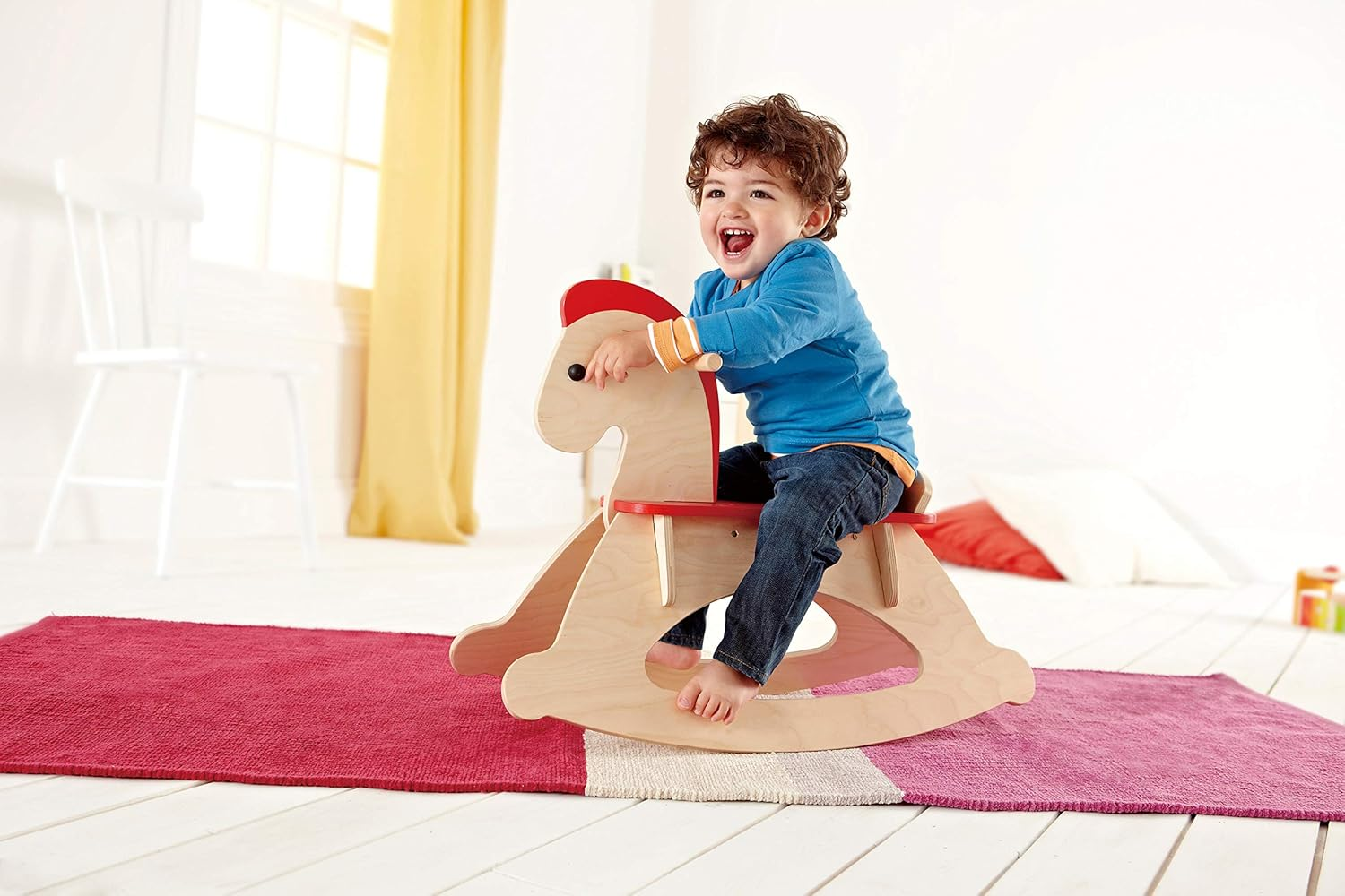Hape Rock and Ride Kid'S Wooden Rocking Horse image number 6
