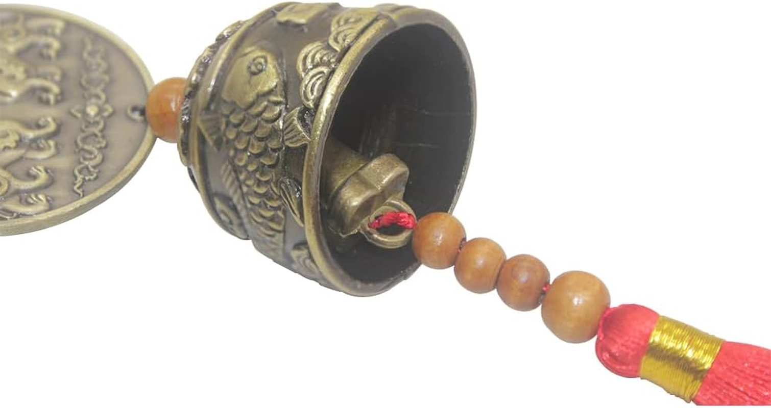 Hooshing Small Wind Chimes Brave Troops Classical Feng Shui Wind Bell for Room Yard Car Hanging Decor Blessing Gift image number 2