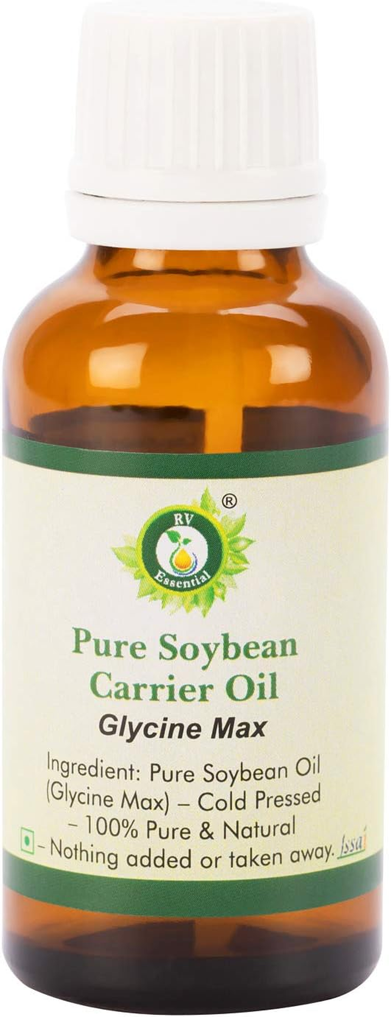 Soybean Oil | Glycine Max | for Skin | for Hair | for Cooking | for Face | Soyabean Oil | 100% Pure Natural | Cold Pressed | 100Ml | 3.38Oz by R V Essential image number 2