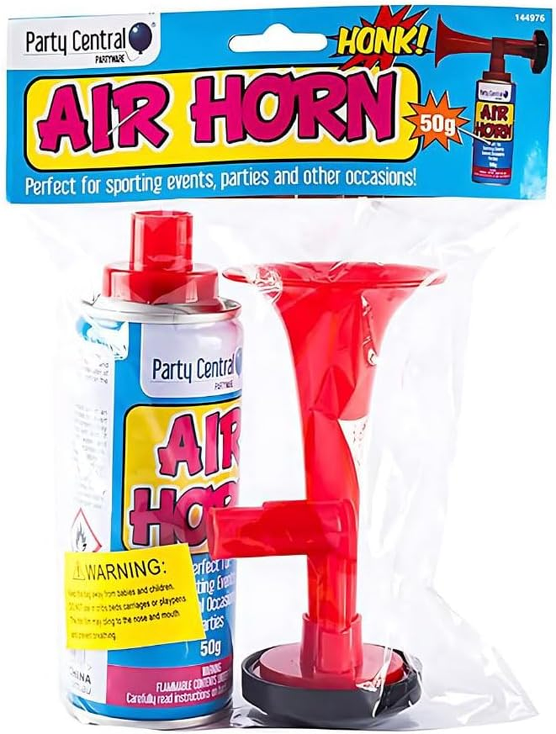 [6PCE] Party Central Power Air Horn Set - Powerful and Safe Handheld Airhorn for Boat Fog Warnings - 50G/250Ml image number 3