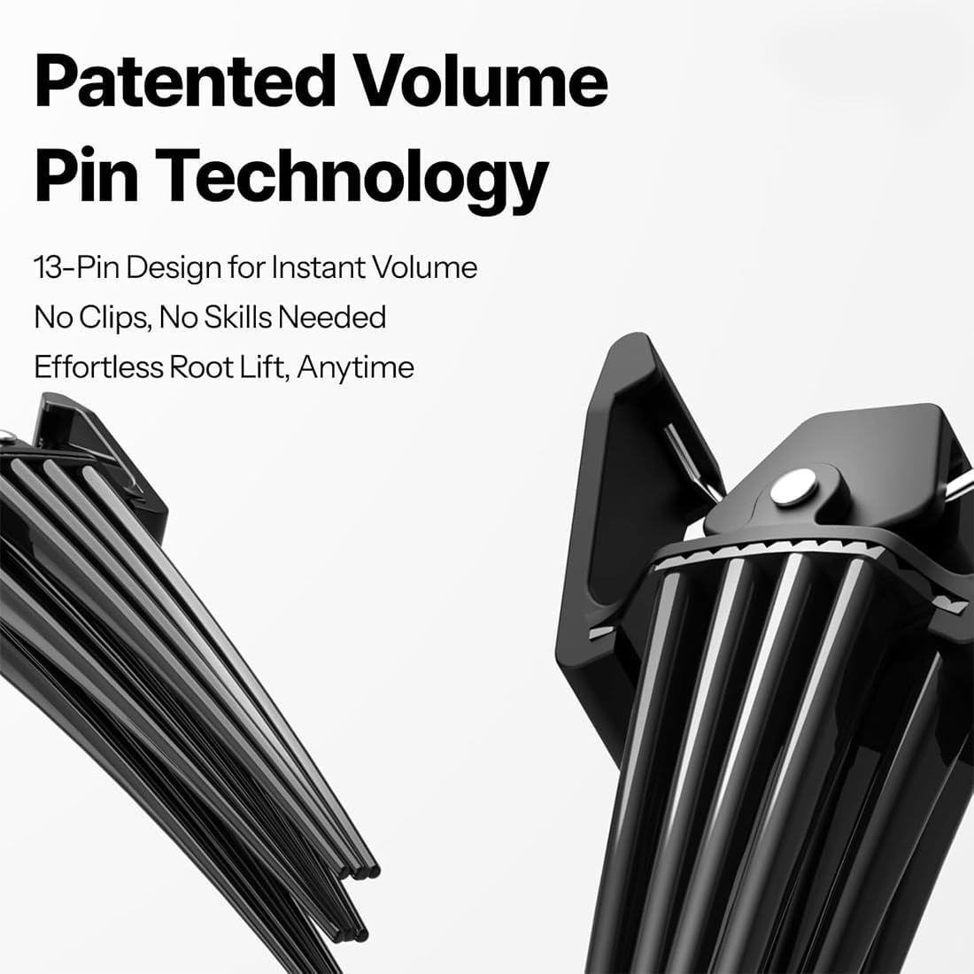 JYNVO 2Pcs Volume Clip, Volume Clip for Hairline, Hair Roots Lifting Clips, Unisex, Hairstyle Styling with Hair Lacquer, Fluffy Crown & Bangs image number 5