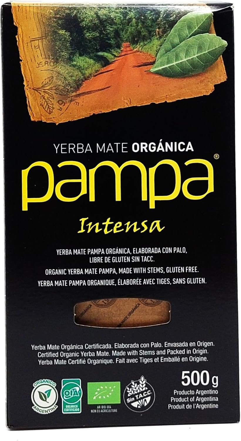 Pampa Yerba Mate - Organic - Intense Flavor, 500 G