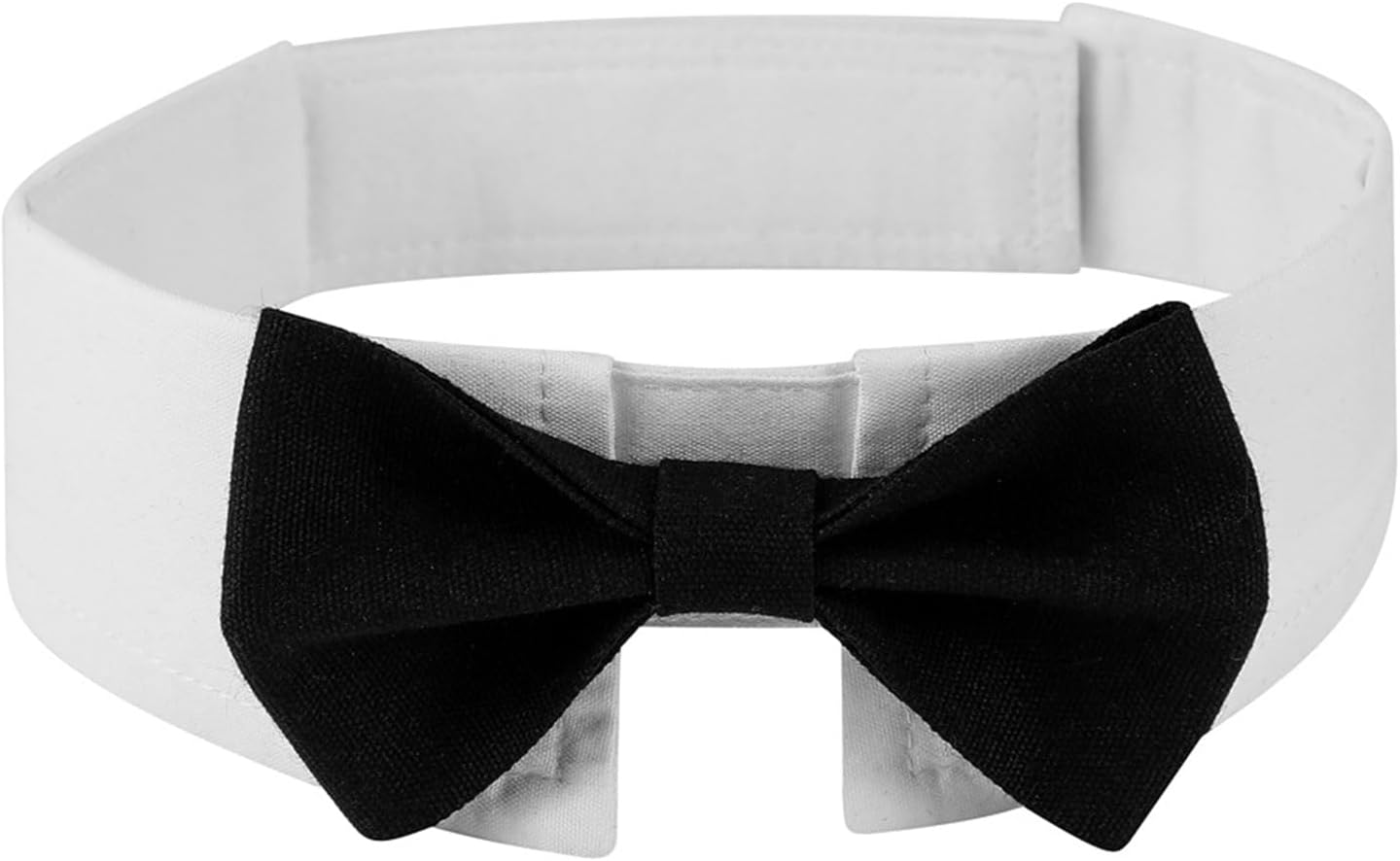 XUNQUCOM Pet Bow Tie Collar for Cats & Dogs (Black-L)