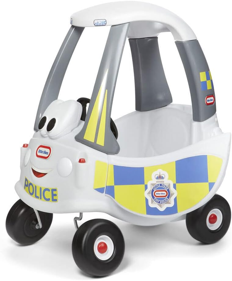 Little Tikes Police Response Cozy Coupe - Ride-On Buggy Toy for Toddlers - with Working Door, Removable Floor & Horn - Encourages Creative Play - for Ages 18 Months to 5 Years