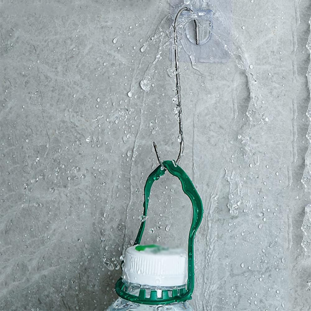 Tophomer 48PCS Adhesive Shelf Support Peg, L-Shaped Support, No Drill Wall Hangers, PP Plastic, Transparent, 6*6Cm, 5Kg Max Load image number 3