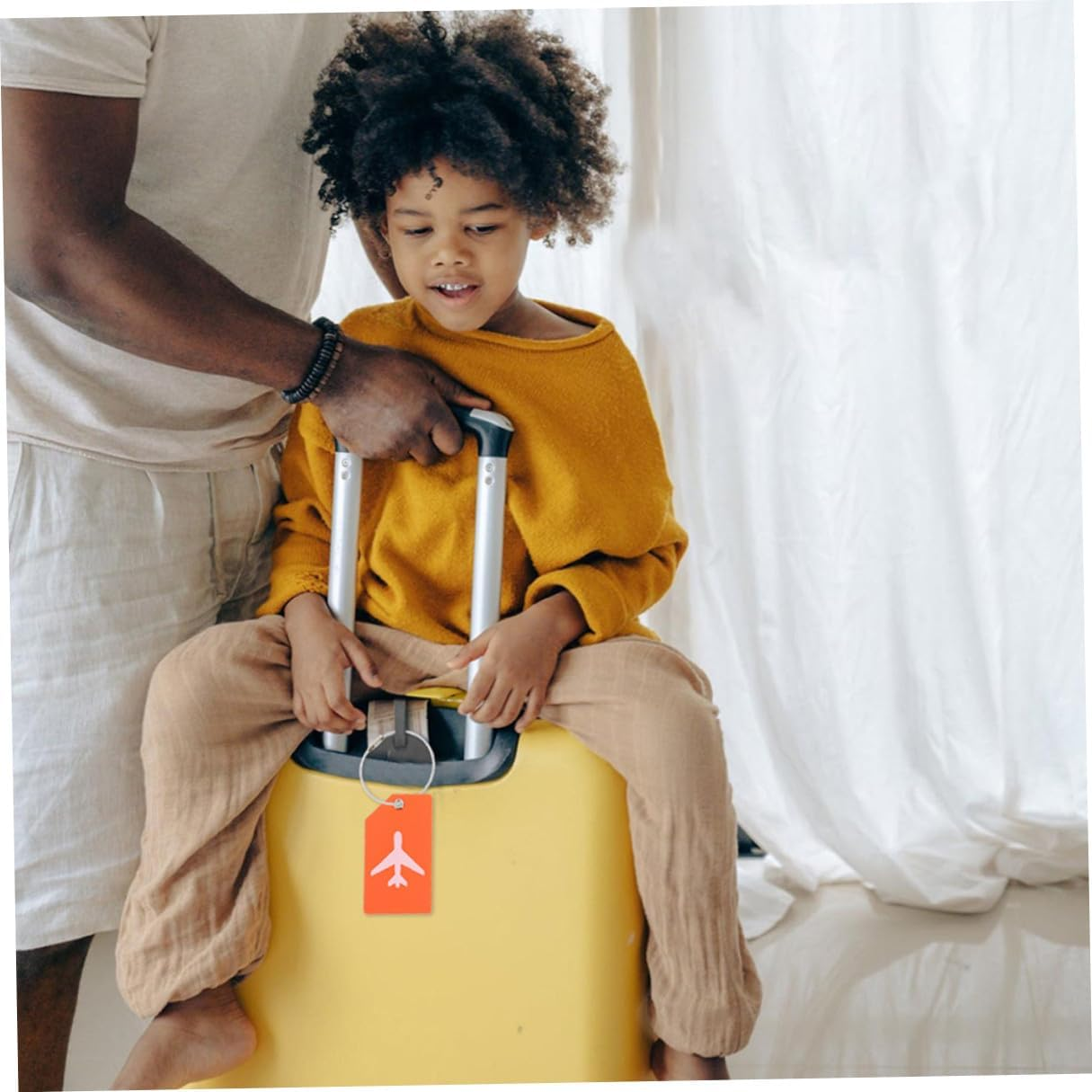 GAXIRE 2Pcs Rubber Luggage Tag Label with Address Card Holder Skid-Resistant Travel Suitcase Tags for Bags Backpacks Briefcases Random Colors Random Color image number 6