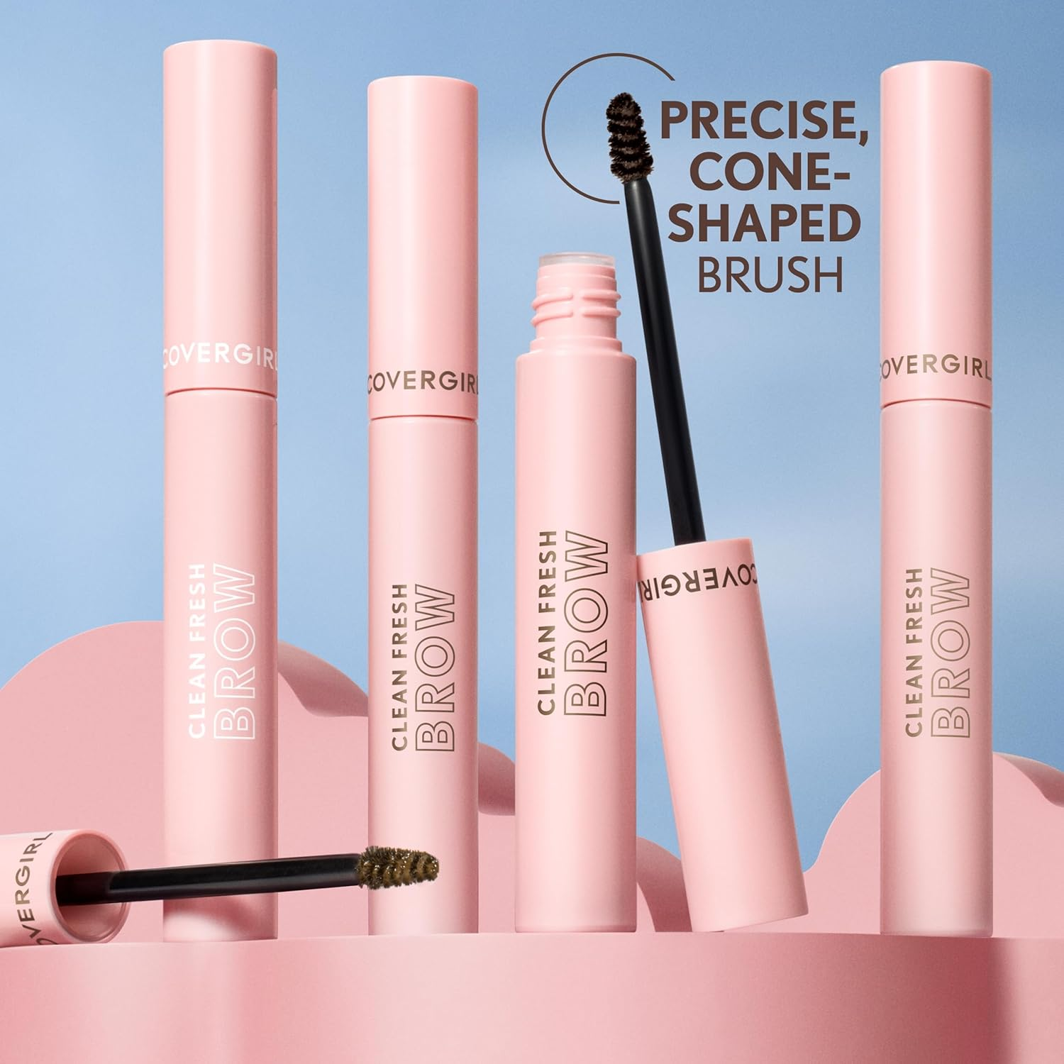 COVERGIRL Clean Fresh Brow Enhancer Gel Wax, Clear 5.5 ML (Pack of 2) image number 4