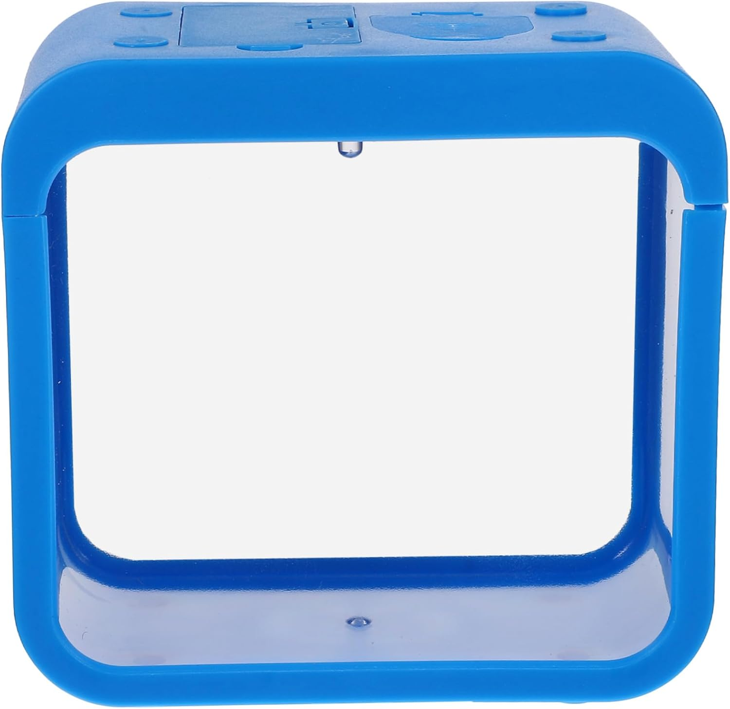 Milisten Mini Plastic Fish Battle Box with Light, Detachable Small Aquarium Breeding Isolation Tank, Blue Desktop Ecological Landscape Fish Tank for Aquatic Pets