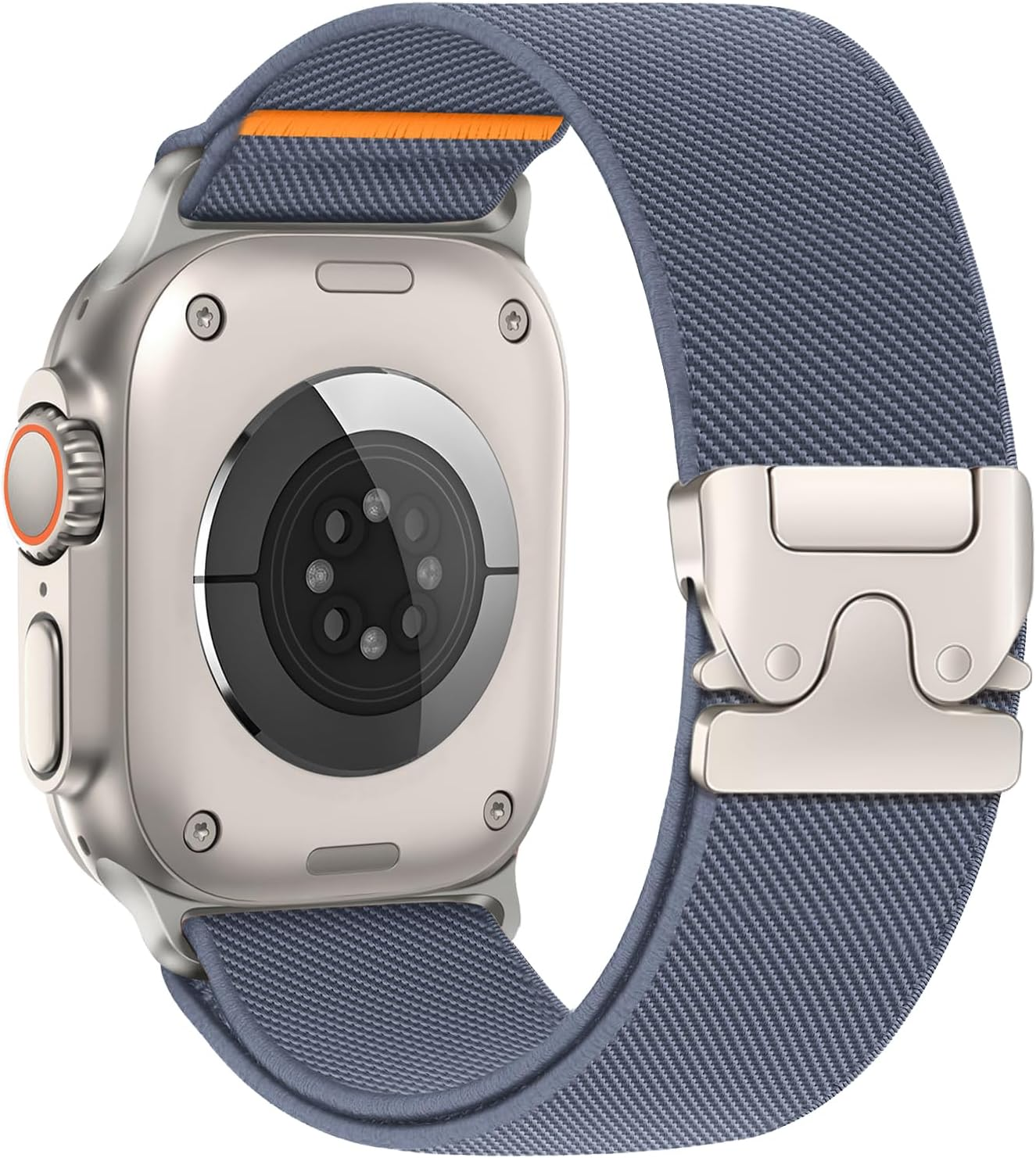 Stretchy for Apple Watch Band Ultra/2 49Mm 46Mm 45Mm 44Mm 42Mm Men/Women,Parachute Buckle Elastic Nylon Solo Loop Sport Strap Wristband for Apple Watch Series 10 9 8 7 6 5 4 3 SE/2