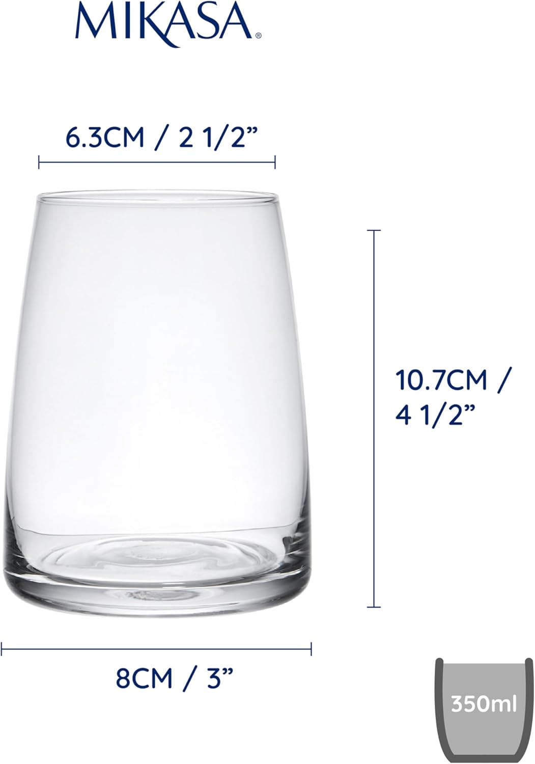 Mikasa Palermo Stemless Glass Set (4 Pieces) image number 5