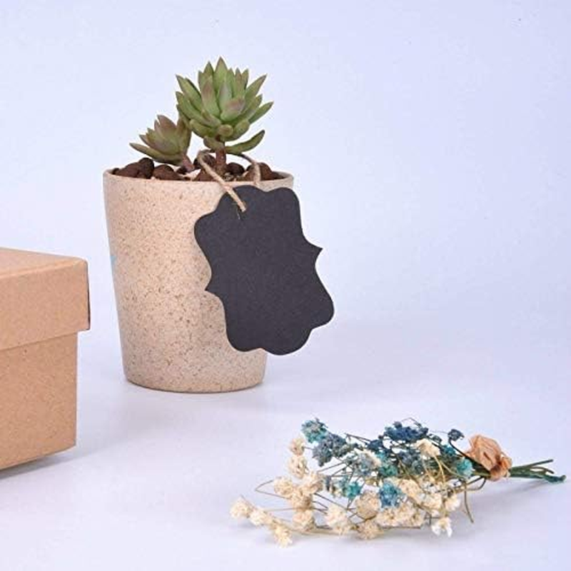 LYSAIMG 300Pcs Kraft Paper Tags,2Inch*1.2Inch Three Colors Kraft Paper Gift Price Tags for Christmas Valentine'S Day Wedding Party Favor Gift Tags, with Three 20 Meters Natural Jute Thread image number 1