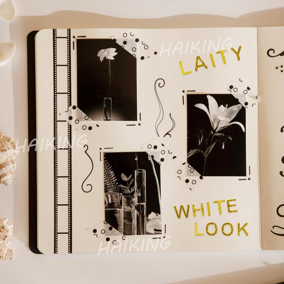 HAIKING Letter Stickers, 8 Sheets Alphabet Number Stickers for DIY Crafts, Decoration Arts (Gold) image number 4