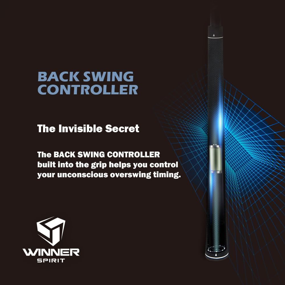 WINNER SPIRIT Miracle 201V3 Golf Swing Trainer, Adjustable Speed Controller, Back Swing Controller & Detachable Grip Trainer, Increase Distance, Warm Up image number 5