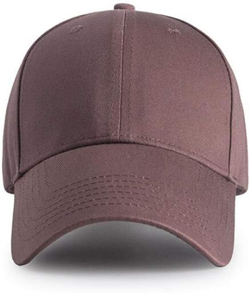 Yizhichu19900502 Men Women Plain Cotton Structured Baseball Cap Adjustable Strapback 6 Panel Hat - Camel image number 3