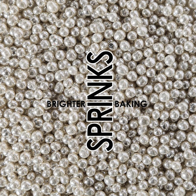 Sprinks Cachous Sprinkles 85 G, 4 Mm Size, Silver image number 2